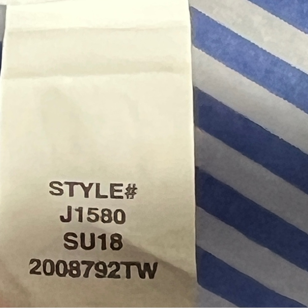 J. Crew Collection Sleeveless Shirtdress Pinstripe 100% Cotton Poplin Size XL - Picture 8 of 8